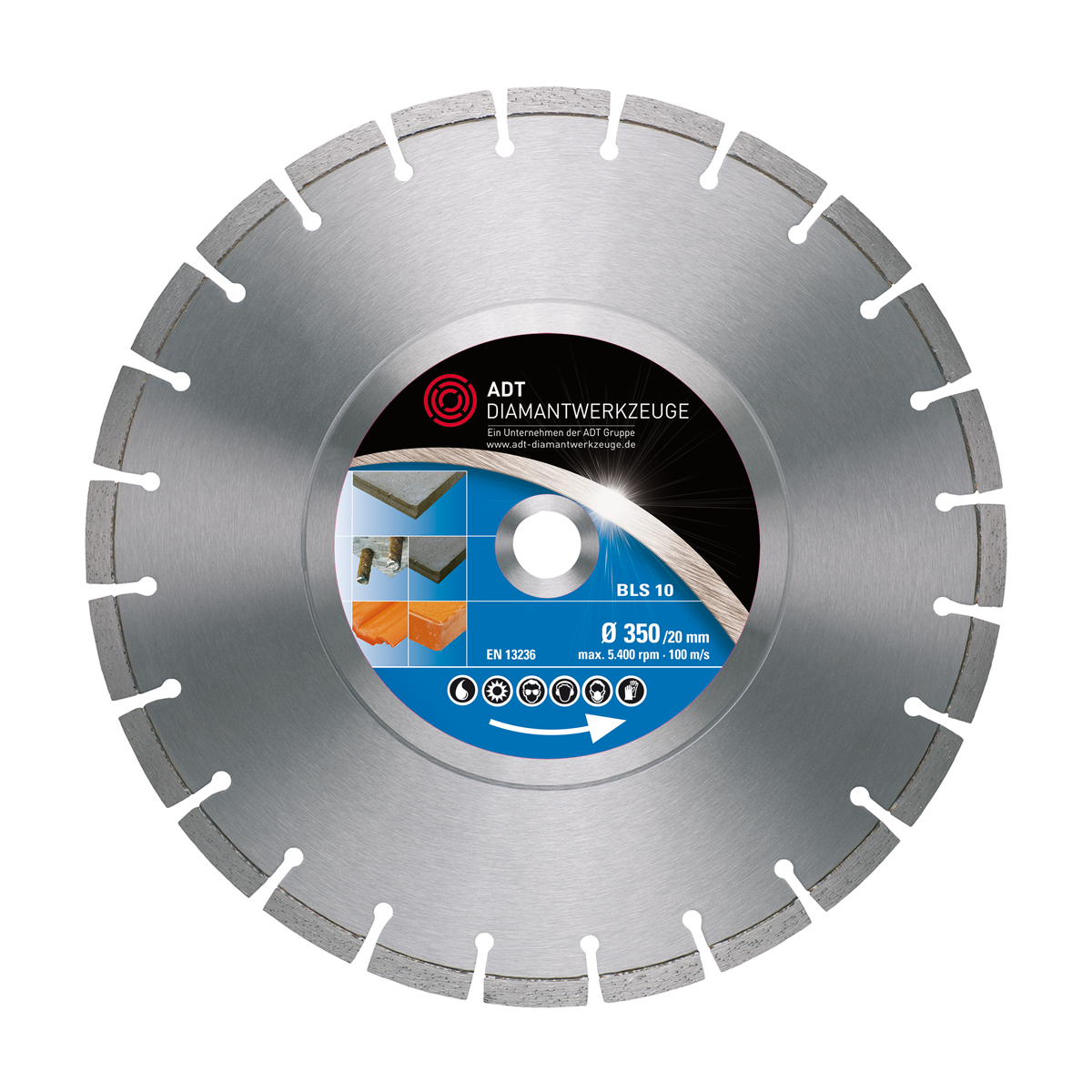 Diamond cutting disc BLS 10 Standard / laser-welded /...