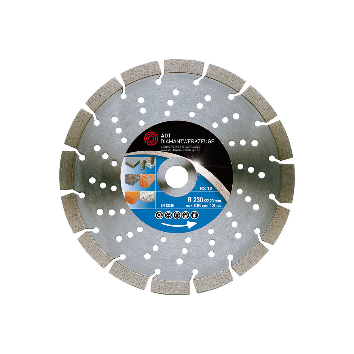 Diamond cutting disc RX 12 Super-Premium / laser-welded /...