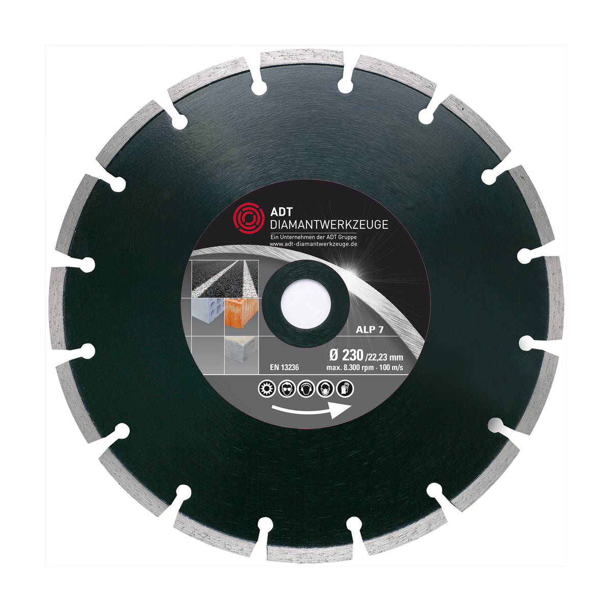 Diamond cutting disc ALP 7 Premium / laser-welded /...