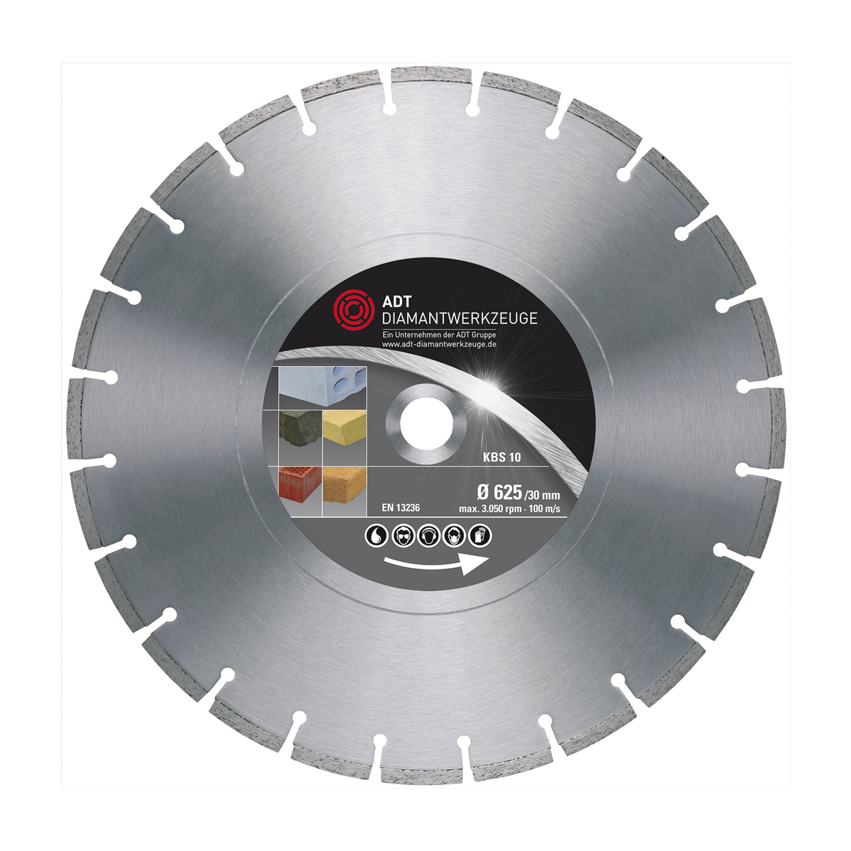 Diamond cutting disc KBS 10 Premium / tight toothed /...